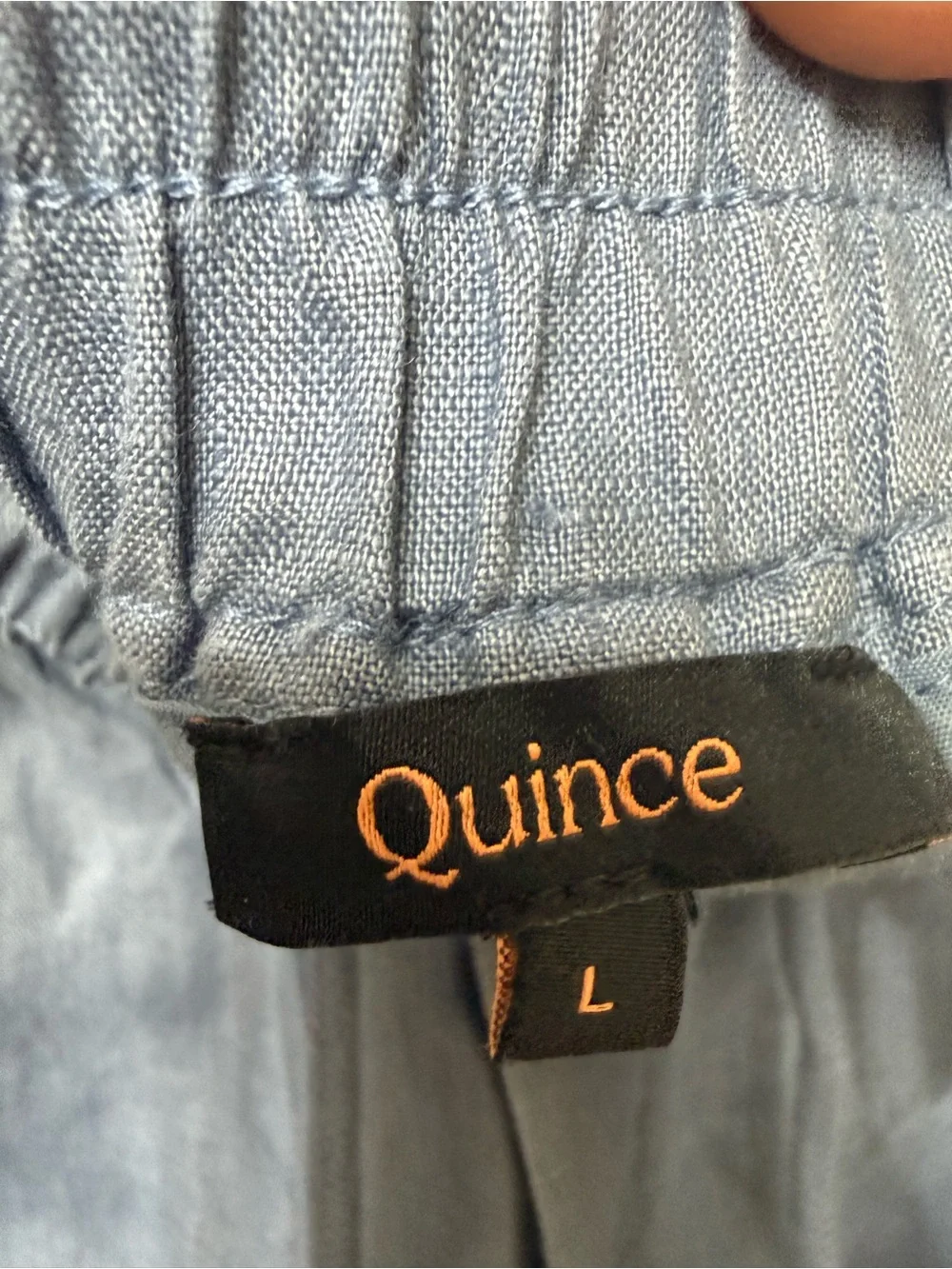 Quince L 100% European Linen Drawstring Wide-Leg Pants Cozy Casual Comfort Fall